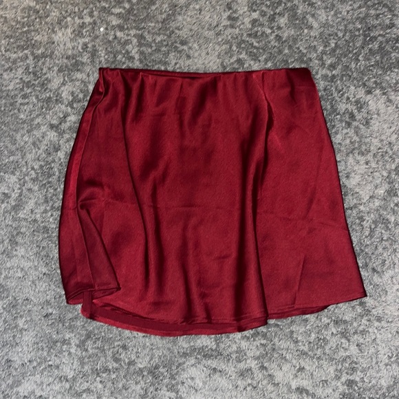Forever 21 Dresses & Skirts - Red Silk Mini skirt